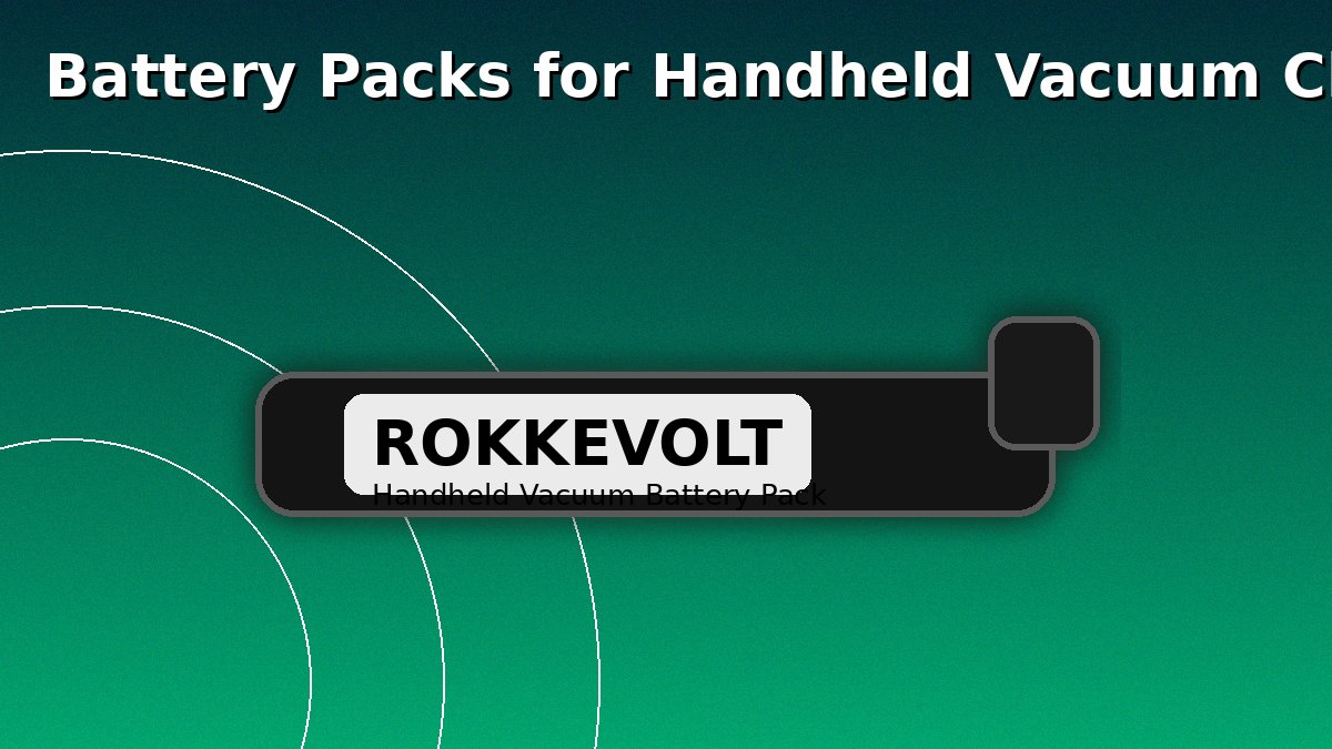 ROKKEVOLT handheld vacuum battery pack illustration